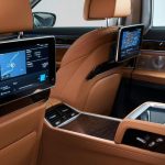  Rear infotainment screens of the BMW 7 Series 2019 presented in Detroit 