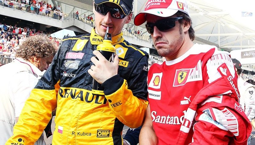 Kubica and Alonso